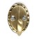 Hook furniture tundra TKO018, one -rod, bronze