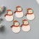Decor for the creativity of the felt shine "Snowman" 6x5 cm
