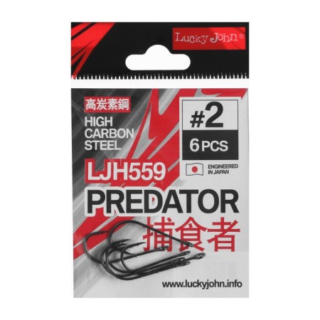 Hooks Lucky John, series LJH, No. 02, 6 pcs.