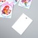Cardboard "Beautiful Lady" set 10 pcs (5 types) 4x6 cm