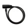 Castle of a hinged bicycle Lockland, 8x800 mm, English key with a plastic handle