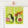 A set of magnetic bookmarks 2 pieces "Avocado"