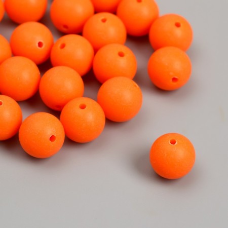 Beads for creativity plastic "Mandarin" matte d = 1.2 cm set 20 g