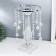 Acrylic Cloth for 1 candle "Crystal drops" silver 34x20x20 cm