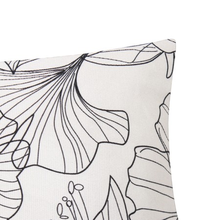 Pillowess Decorative Ethel Black Flowers, 40 x 40 cm, 100% cotton-1