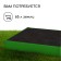 Galf flowerbed, 80 × 80 × 15 cm, green, “quadro”, Greengo
