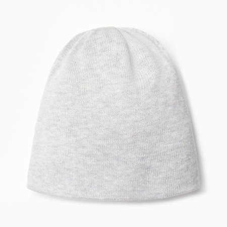 Baby hat, gray-melange color, size 46-48 (1-2 g)