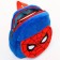 Blue backpack, with a zipper, with a pocket, 19 x 22 cm "Spider-Men", Spider-Man