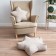 Decorative pillow "Starc", size 55x55x12 cm, color light gray