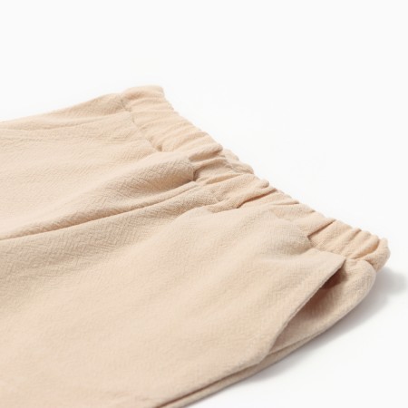 A set for a boy (shirt, trousers) minku, beige color, height 68-74-3