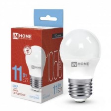 LED lamp In Home, E27, 11 W, 1050 lm, 6500 K, glow cold white