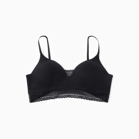 Women's bra, black color, size 75a