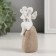 Polystone souvenir "Mom with an Angel daughter, on a stone" 5x3.5x10.5 cm