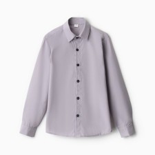 School shirt for a boy, gray color, height 152 cm