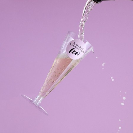 A set of plastic glasses for champagne "Your Day", 150 ml-6