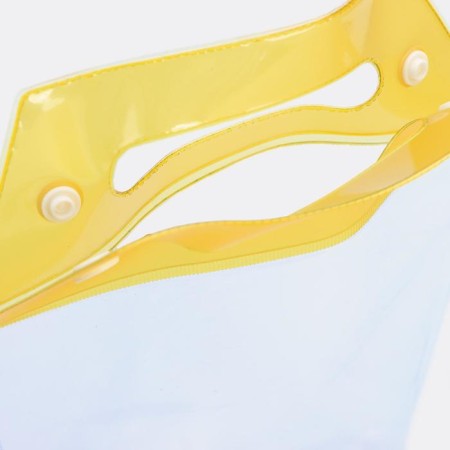 Cosmetic bag on the buttons, the color is transparent/yellow-3