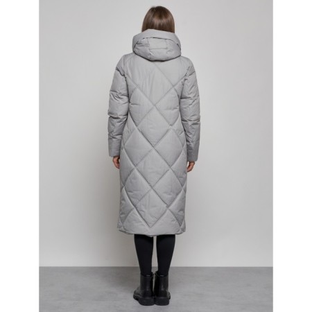 Coat insulated winter female, size 46, color gray-3