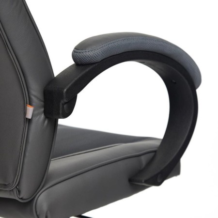 Armchair for gamers Racer GT New Eco -leather/fabric, metallic/gray, 36/12-1