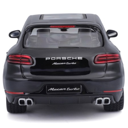 BBURAGO Porsche Macan, Die-Cast, 1:24, opening doors, black color-2
