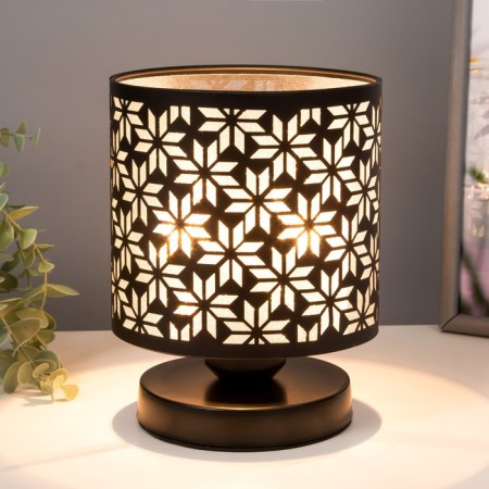 Lamp with the Oleander switch 1he27 40W black 14.5x14.5x19.5 cm Risalux-1