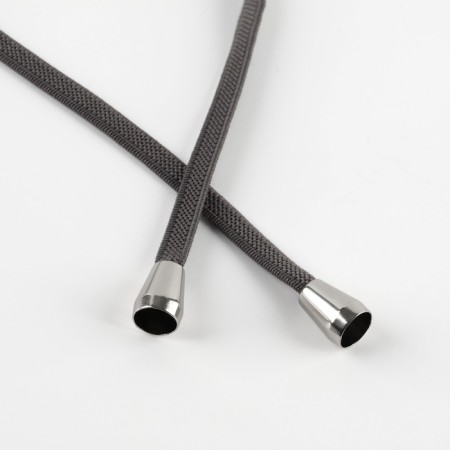 Tip for a cord, d = 4 mm, 13 × 10 mm, 100 pcs, silver color-5