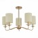 Ceiling EVOLUCE lamp. Sle108002-05. Rita. 5x40 watts, E14, 67x67x43 cm, golden color