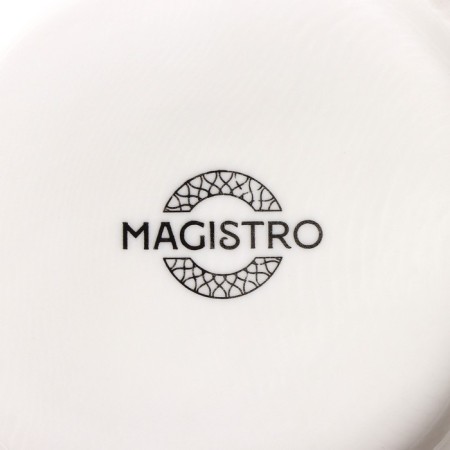 Porcelain salad Magistro "Blanche. Figure square ”, 1.35 l, 18 × 18 cm, white color-3