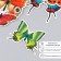 Butterflies cardboard "natural" set 12 pcs h = 4-10 cm on magnet
