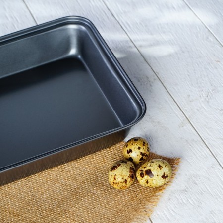 The baking sheet of the rectangle. Jacqueline ", 30 × 20 × 4.5 cm, anti -stick coating, black color-6