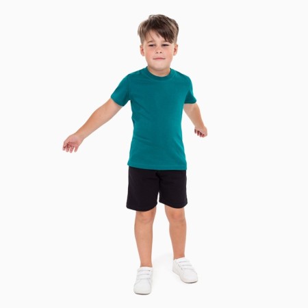 T -shirt for children, emerald color, height 152 cm-1