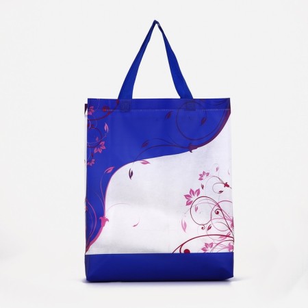Household bag without fastening, blue color-1