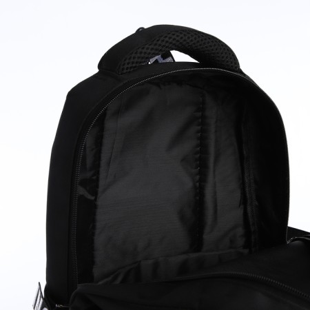 School backpack on lightning, 5 pockets, black color-5