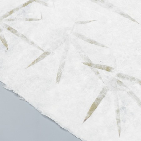 Handmade paper with flowers and herbs "Palm leaves" 55x80 cm-1
