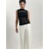 Pants wide female Conte Elegant, XS size, ECRU color