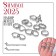 A set of rings 13 pieces of “Assorted” flowers, snake, size mix, color black silver