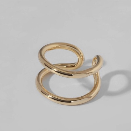Ring "Modern" line, color gold, dimensionless-4