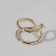 Ring "Modern" line, color gold, dimensionless