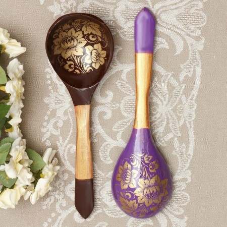 Spoon "Golden Kudrina", salad, 6 × 21 mix-7