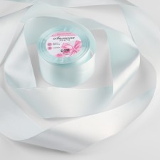 Satin tape, 50 mm × 23 ± 1 m, color of pale blue No. 13