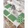 A set of napkins for setting the Green Dragon table, rectangular, size 32x46 cm, 4 pcs