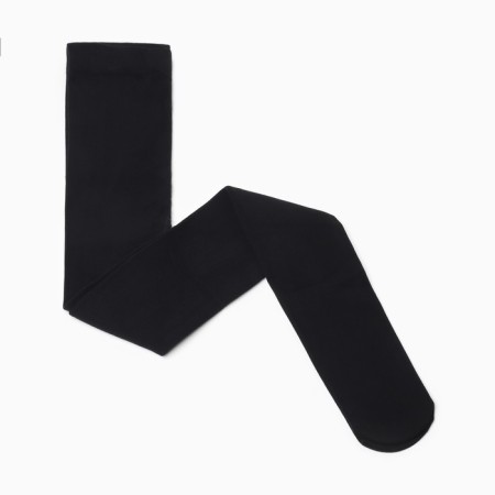 Female microfiber tights with fleece 600 DEN, Black color, size 5-1
