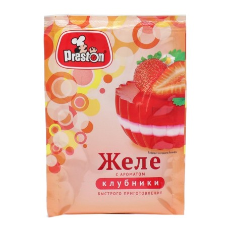 Желе с ароматом клубники "Preston", 50 г-5