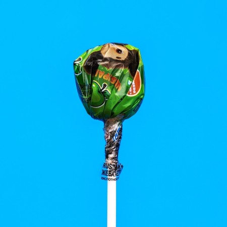Caramel with chewing elastic "Cheburashka Sweet Bar", on a stick, 15 g-5