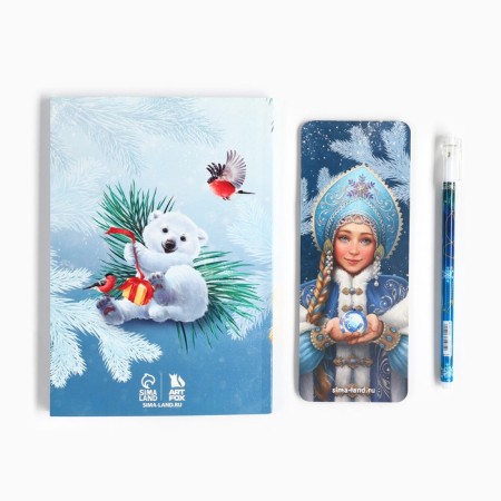 New Year's gift set, diary, stickers, handle of "fulfillment of desires"-3