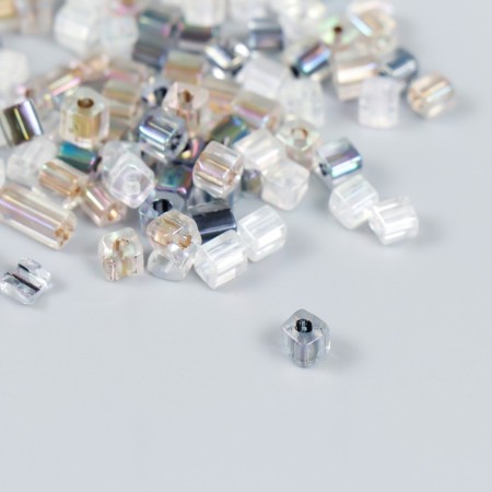 Glass beads 6/0 "Cube. Translucent. Coast" 10 grams-1