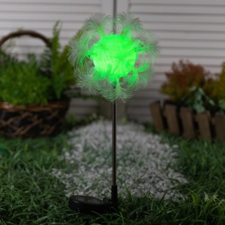 Garden lamp on the sunny battery "Block", 70 cm, 1 LED, glow of multi (RGB)-3