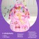 Musical developing rug "Funny animals", pink color