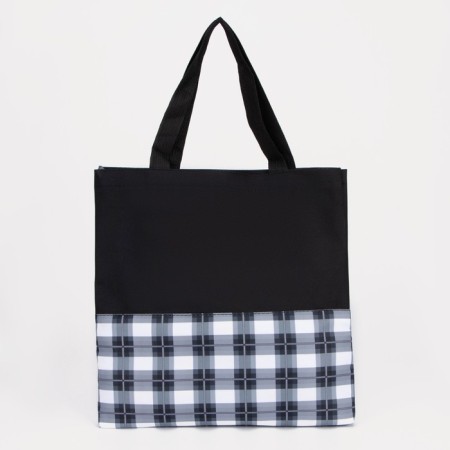 Set of a backpack with a zipper, chover, bag, cosmetic bag, black color-6