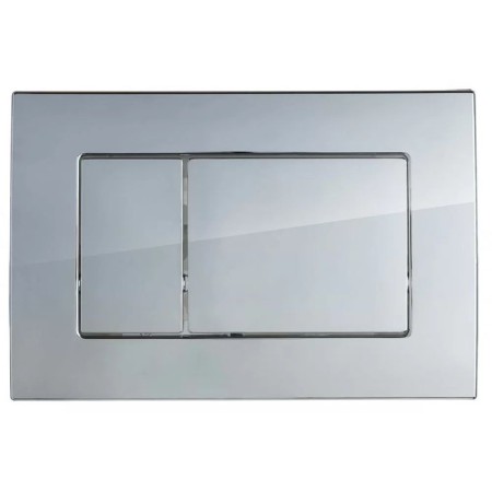 Berges's toilet installation Berges Atom 410, button chrome gloss, galvanic-3