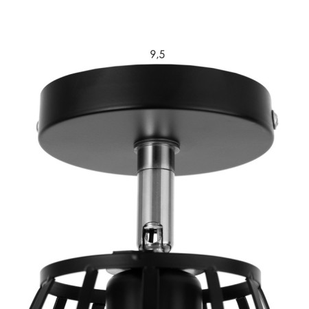 Spot "Oval" E27 40W black 14x23 cm-5